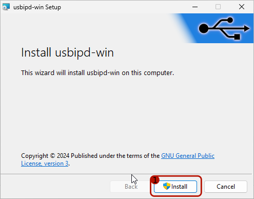 Setup of usbipd-win