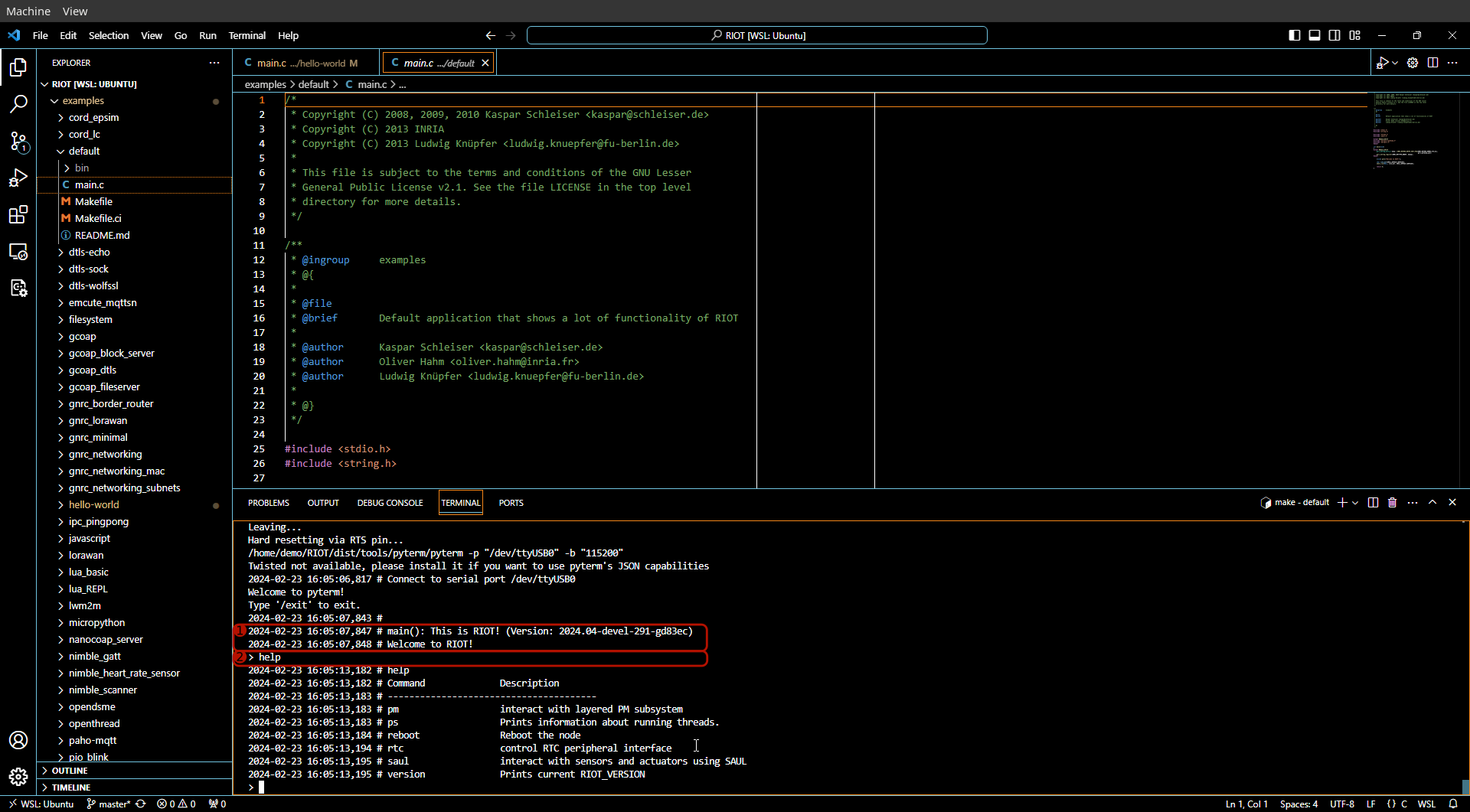 Interacting with the firmware